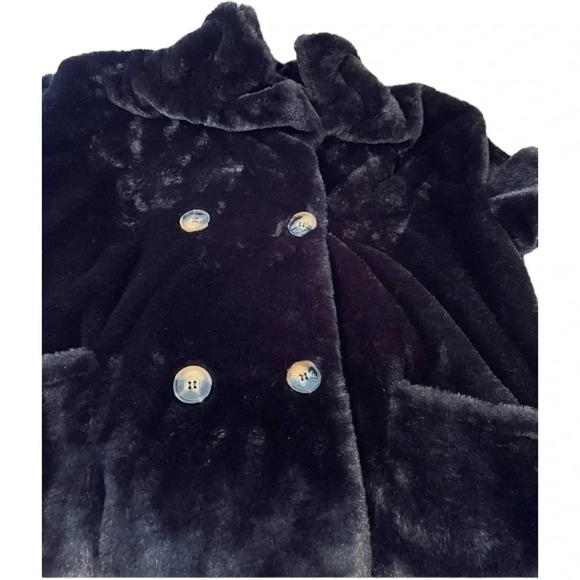 Pretty LITTLE THING ladies size 10 faux fur coat. NWT’s. Warm. Black. - Picture 8 of 14